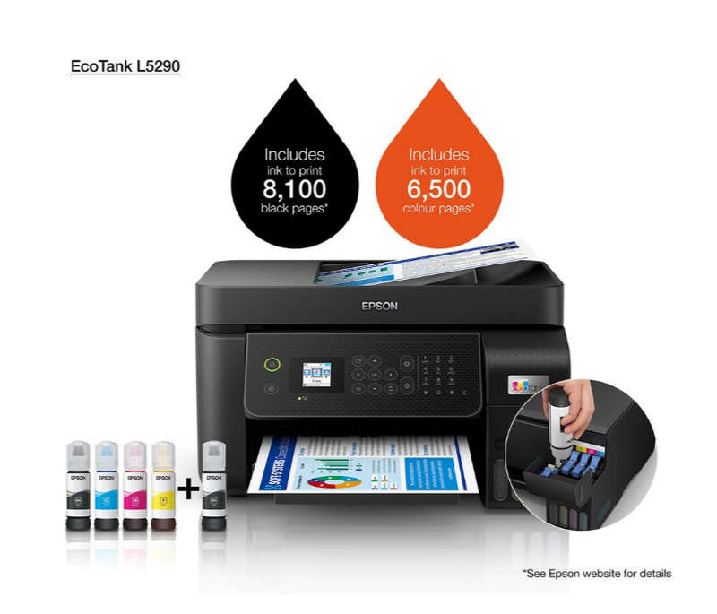 Epson L5290 EcoTank, A4, 4 in 1, Wi-Fi, ADF, Printer