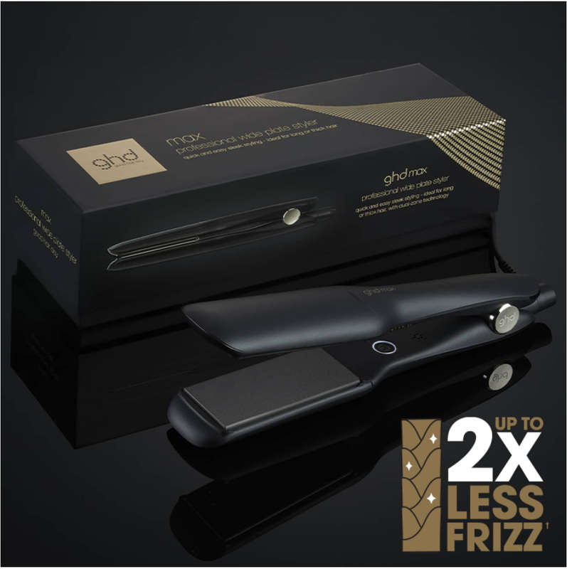 GHD Max - Professional Wide Plate Hair Straightener (Black)