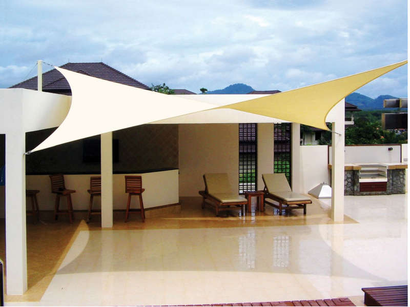 Kalahari Extreme Shade Sail Square 5.4x5.4m - Sand