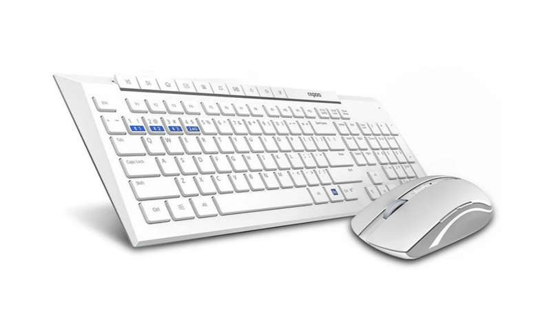 Rapoo Multimode 8100M White Wireless Combo