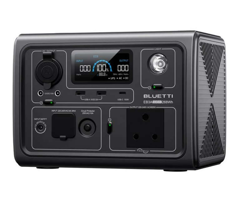 Bluetti EB3A 600W Portable Power Station 268WH SA Socket