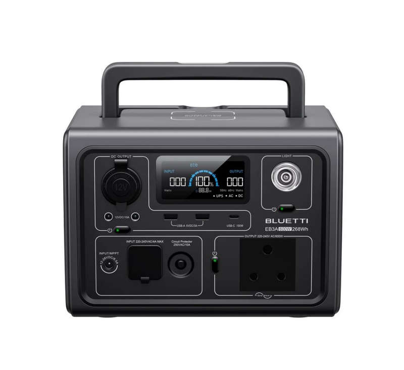 Bluetti EB3A 600W Portable Power Station 268WH SA Socket