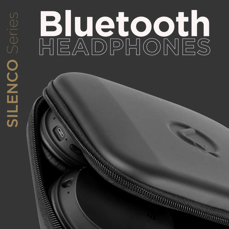 VolkanoX Silenco Series Noise Cancelling Bluetooth Headphones - Black