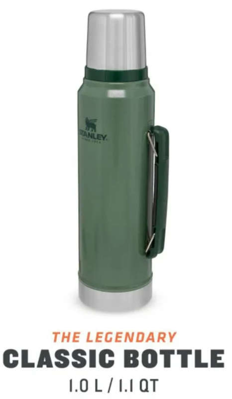 Stanley Classic Vacuum 1L Hammertone Green Flask