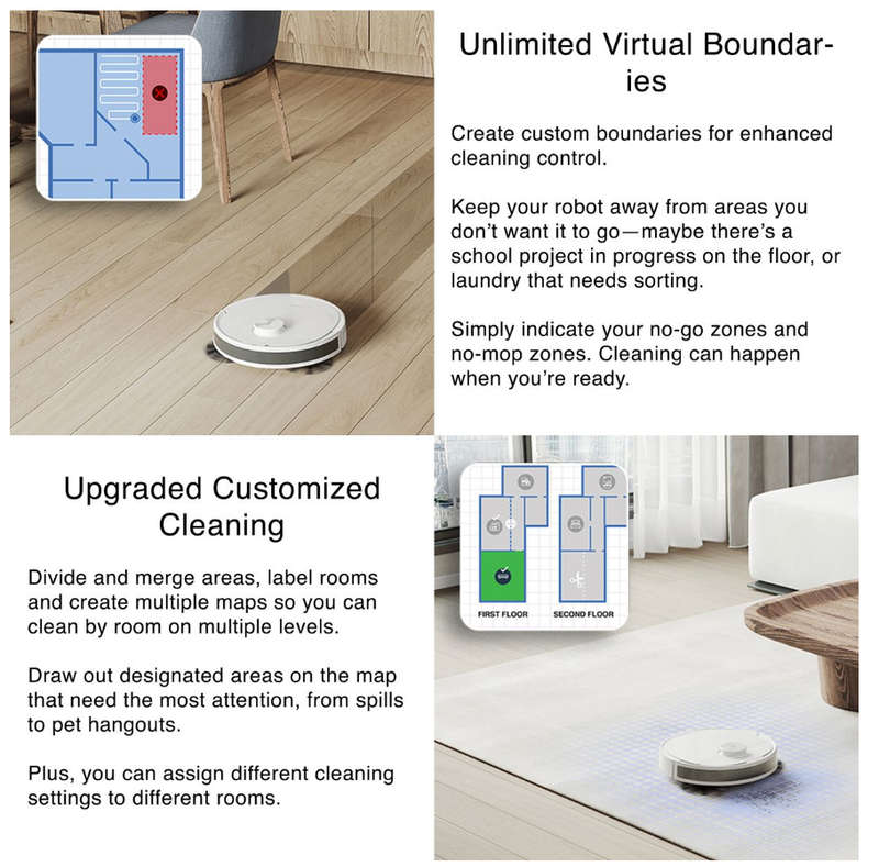 Ecovacs Deebot N8+ Robot Vacuum Cleaner - dToF LiDAR, 110min Runtime