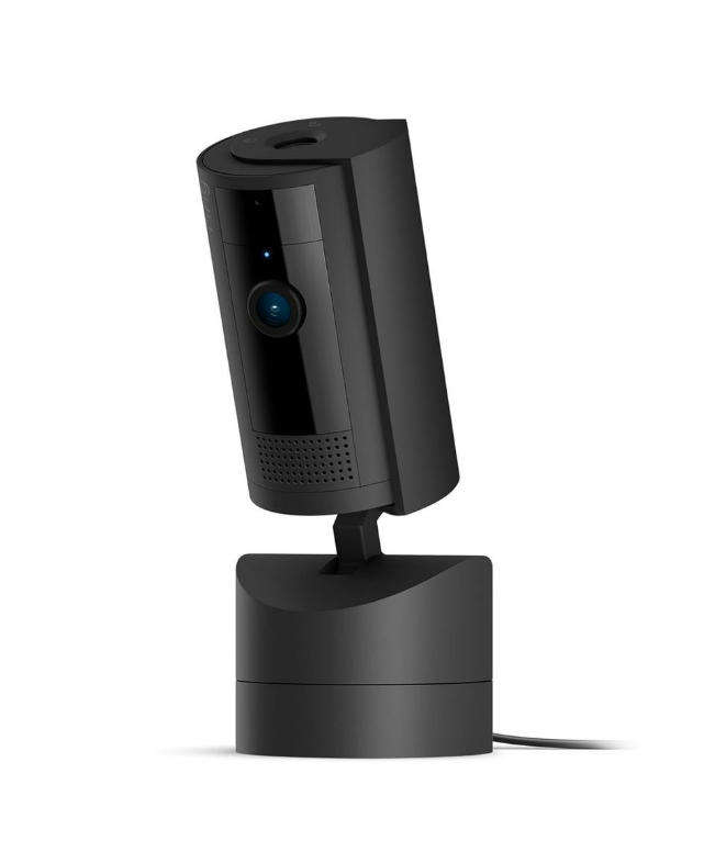 Ring Pan-Tilt Indoor Cam | 1080p HD Video | 360 Pan Coverage | Black