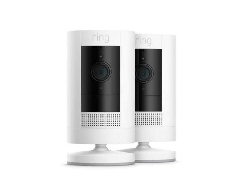 Ring Stick Up Cam Battery, 2-Pack | 1080HD, Two-Way Talk | White
