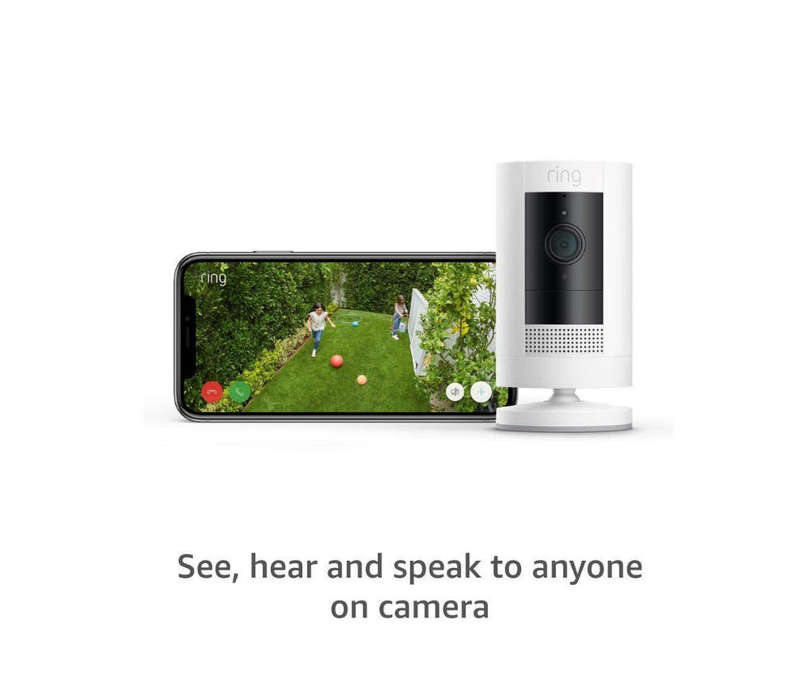 Ring Stick Up Cam Battery | 1080HD Video | Works with Alexa