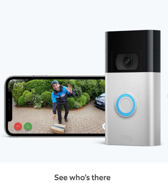 Ring Video Doorbell 2nd Gen | 1080p HD Video | Satin Nickel