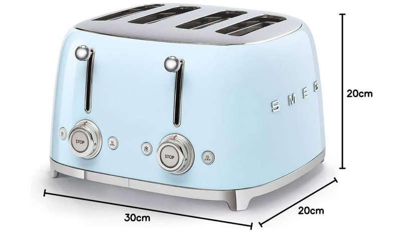 Smeg - 4 Slice Toaster | Blue