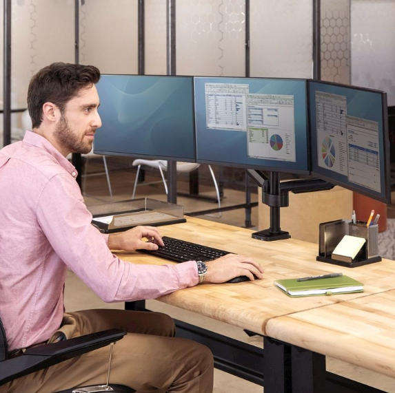 Fellowes Platinum X Triple Monitor Arm