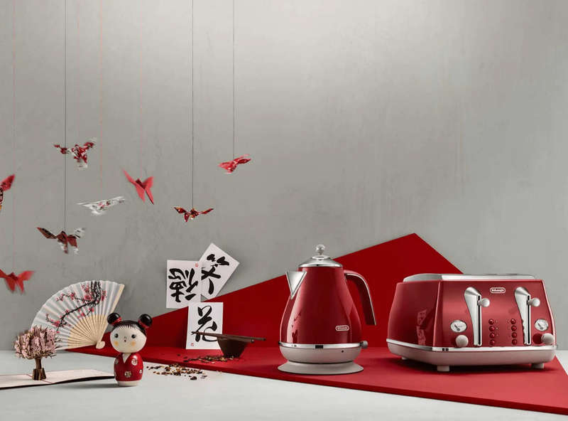 De'Longhi Icona Capitals Kettle, Tokyo Red