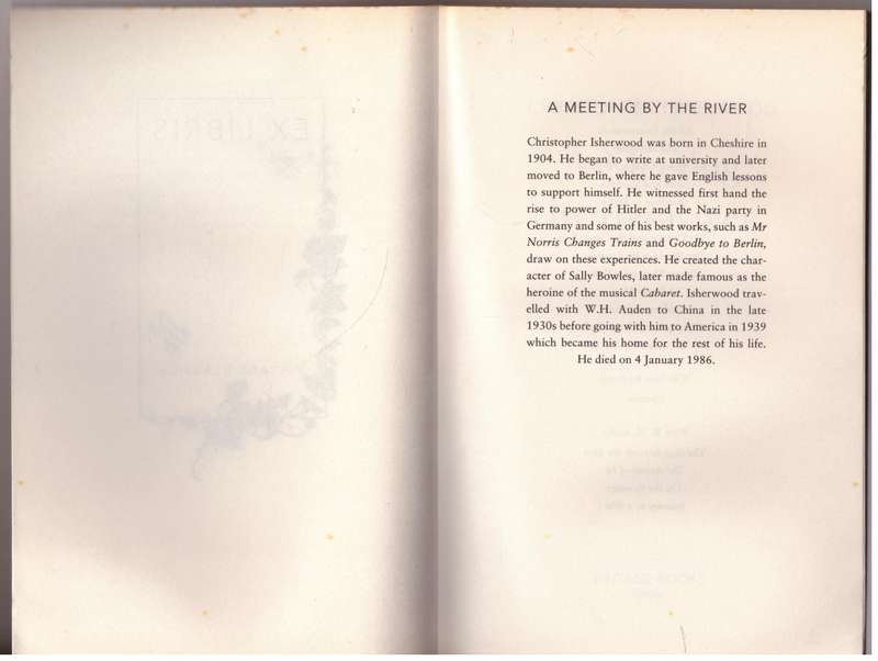 A Meeting by the River  --  Christopher Isherwood