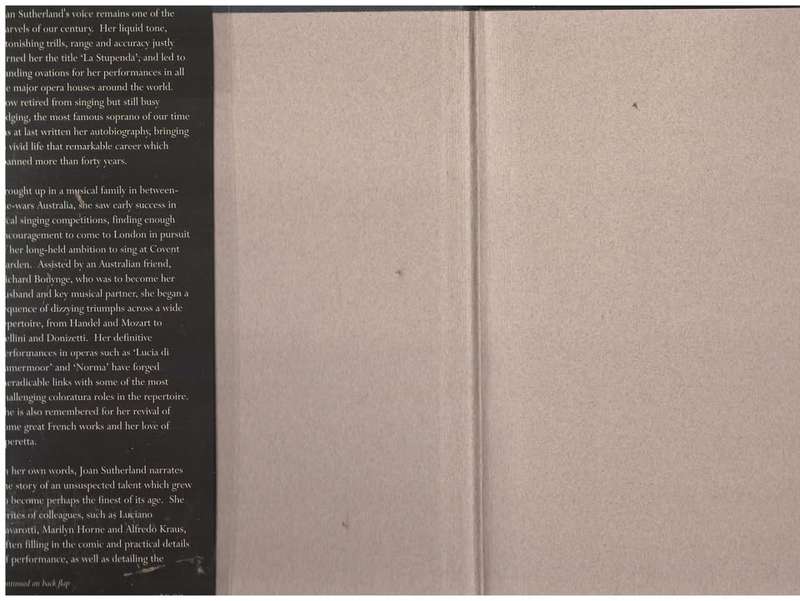 A Prima Donna`s Progress: The Autobiography of Joan Sutherland