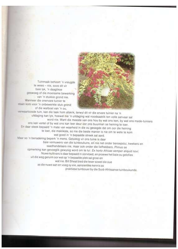 Die A-Z van Tuinmaak in Suid-Afrika -- W. G. Sheat