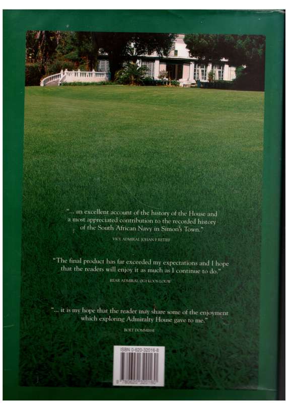 Admiralty House, Simon`s Town --  Boet Dommisse  **SIGNED**