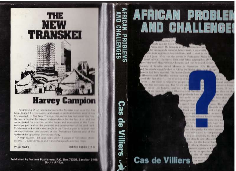 African Problems and Challenges -- Cas De Villiers