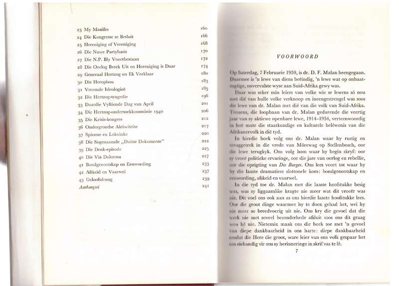 Afrikaner-volkseenheid en My Ervarings Op Die Pad Daarheen -- D. F. Malan