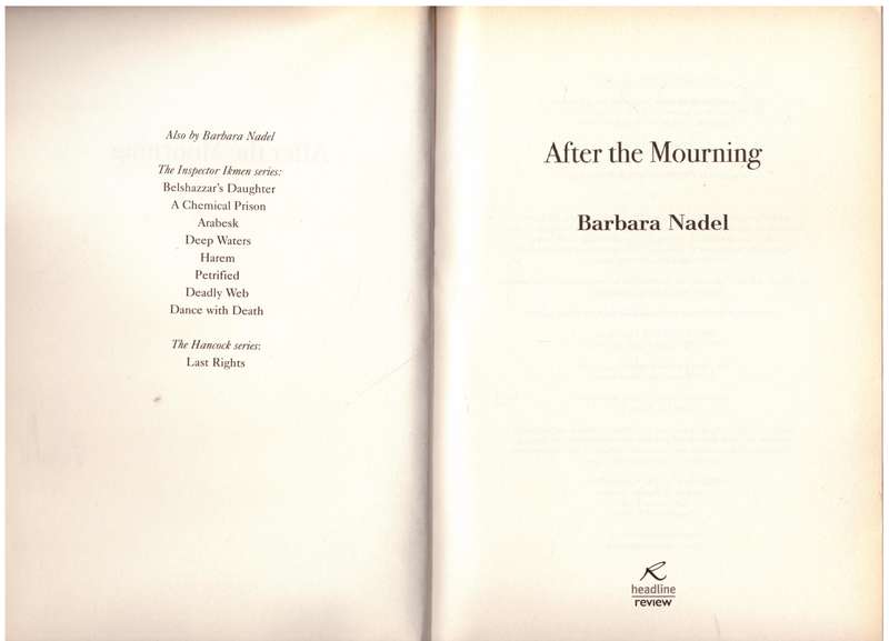 After the Mourning (Francis Hancock Mystery 2)  --  Barbara Nadel