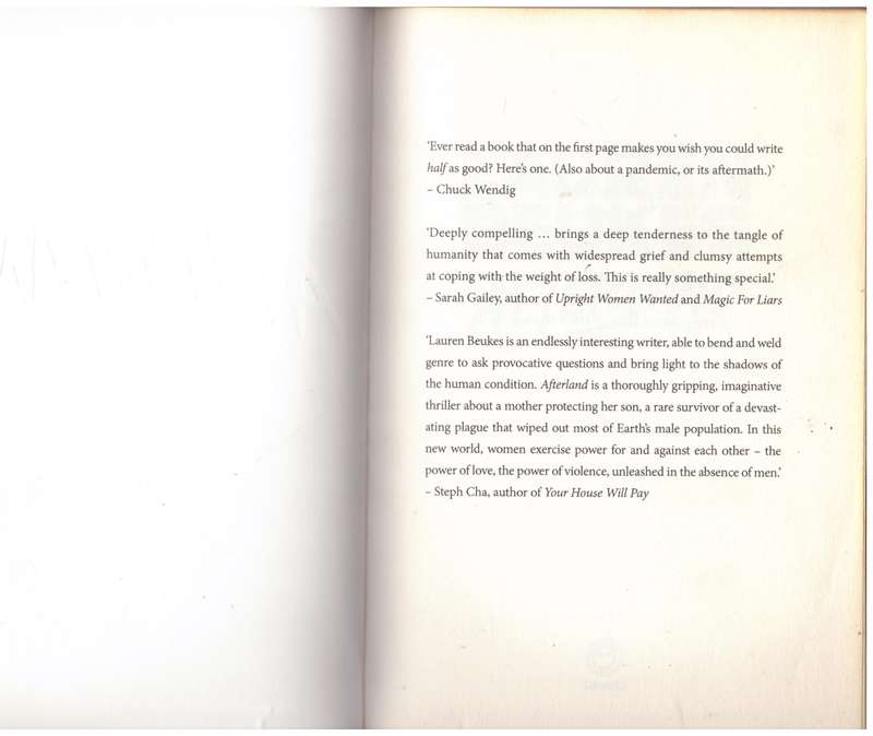 Afterland -- Lauren Beukes