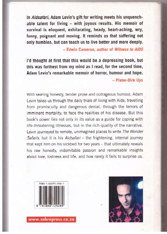 Aidsafari, A Memoir of My Journey with Aids -- Adam Levin
