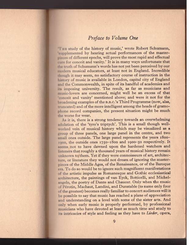 The Pelican History of Music #1: Ancient forms to polyphony  --  Alec Robertson [Ed.]