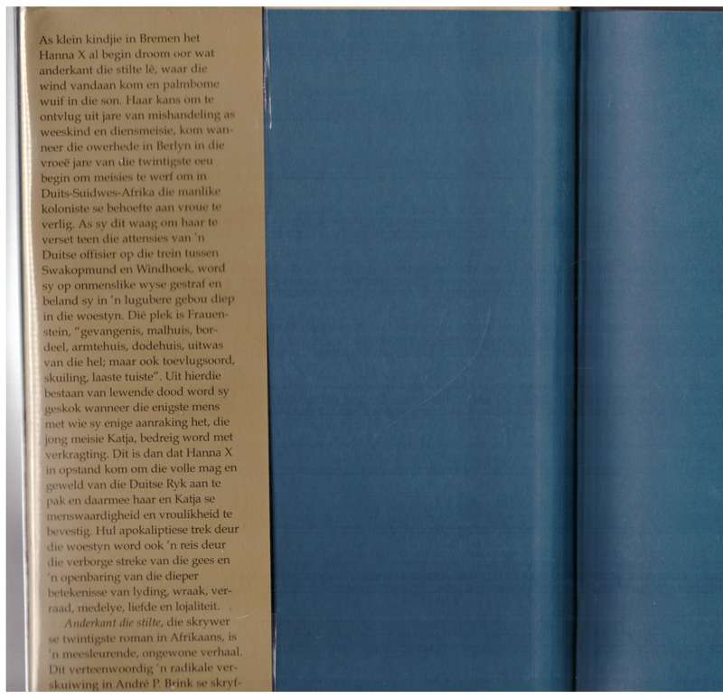 Anderkant die Stilte  --  André P. Brink