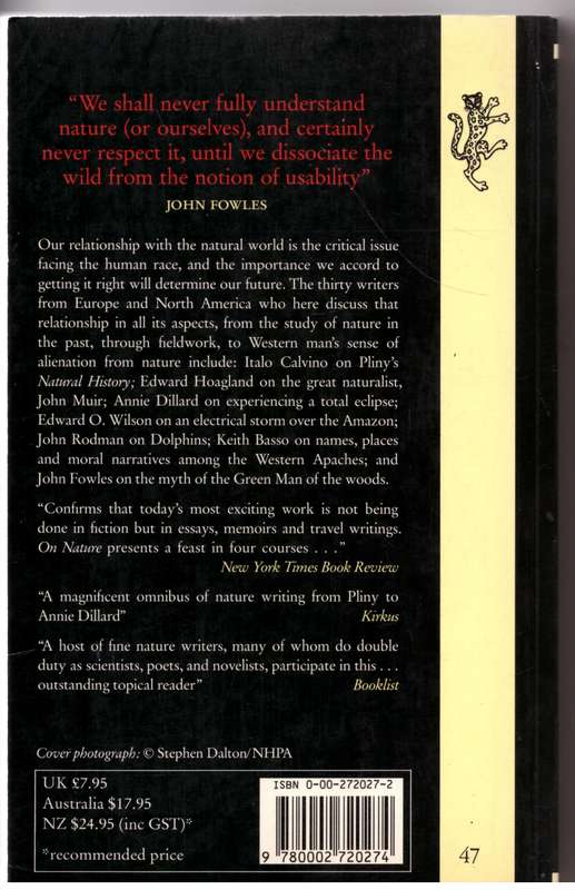 Antaeus, Issue 57: On Nature - Daniel Halpern [Editor]