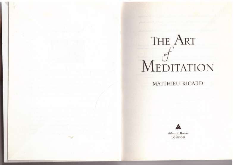 The Art of Meditation - Matthieu Ricard