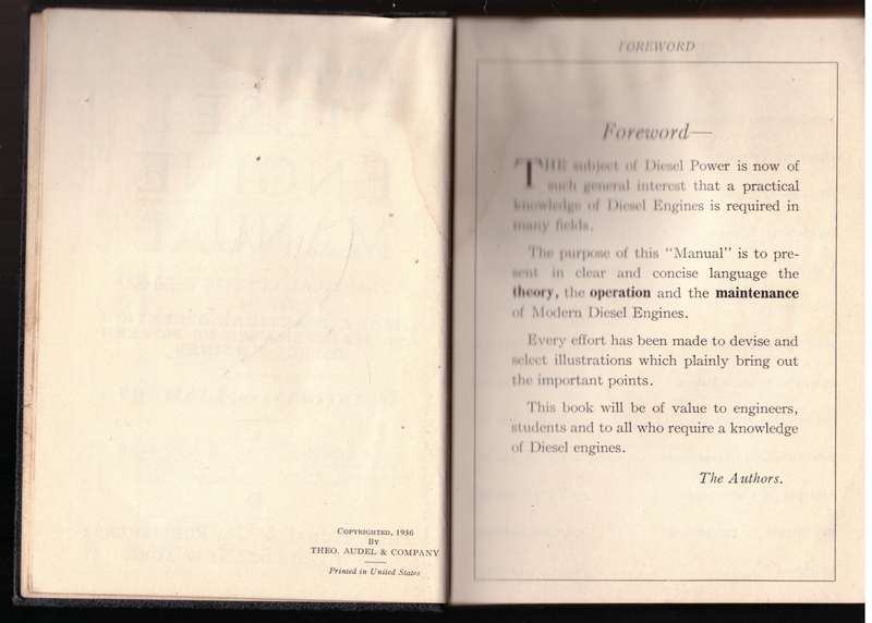 Audels Diesel Engine Manual: Questions and Answers --  A. B. Green, R. A. Zoeller