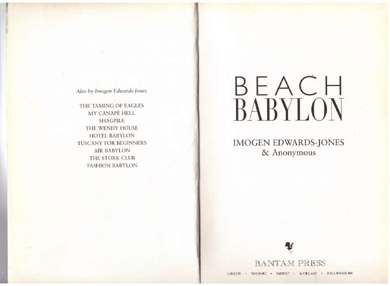 Beach Babylon  --  Imogen Edwards-Jones