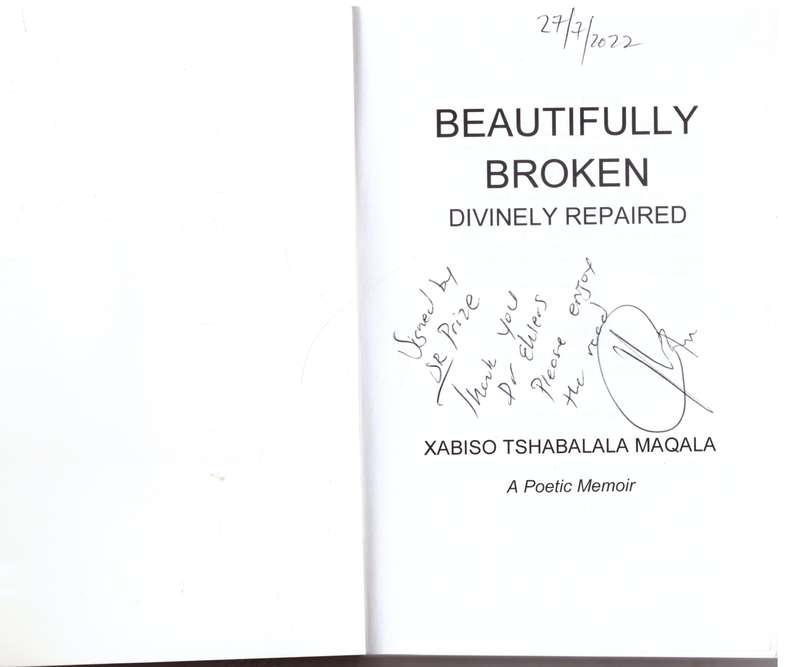 Beautifully Broken: Divinely Repaired Paperback   Xabiso Tshabalala Maqala