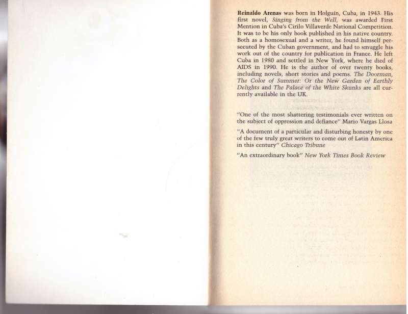 Before Night Falls: A Memoir - Reinaldo Arenas