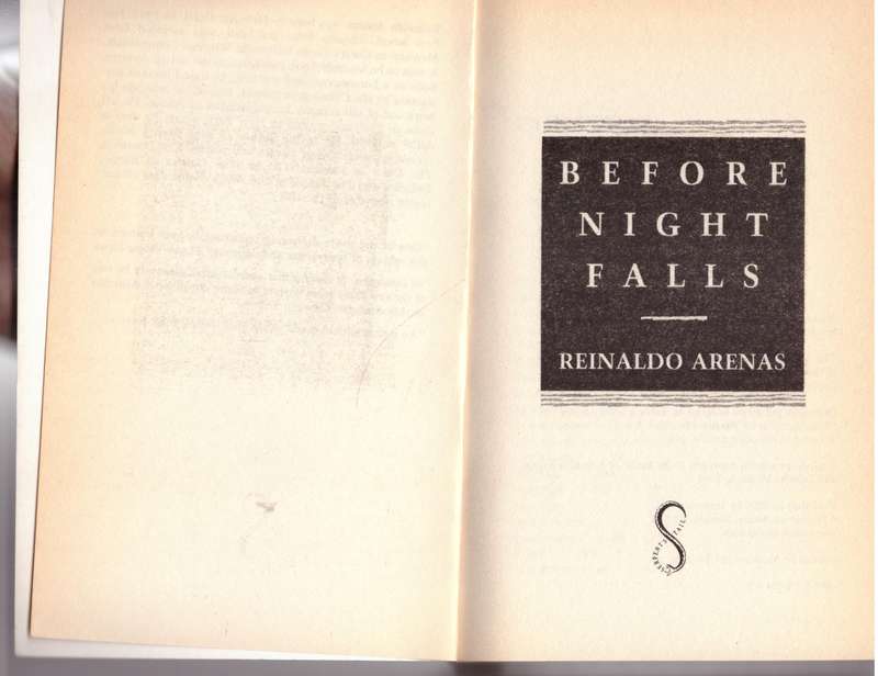 Before Night Falls: A Memoir - Reinaldo Arenas