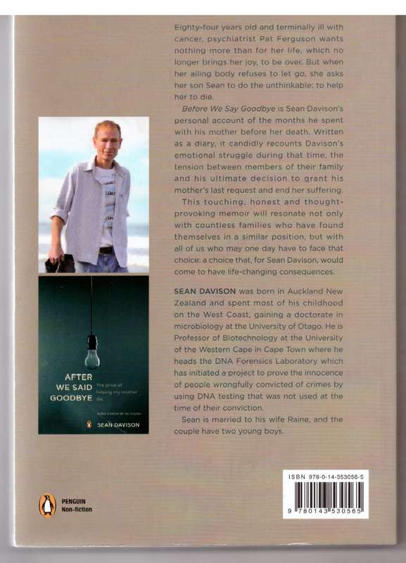 Before We Say Goodbye: Helping My Mother Die - Sean Davison