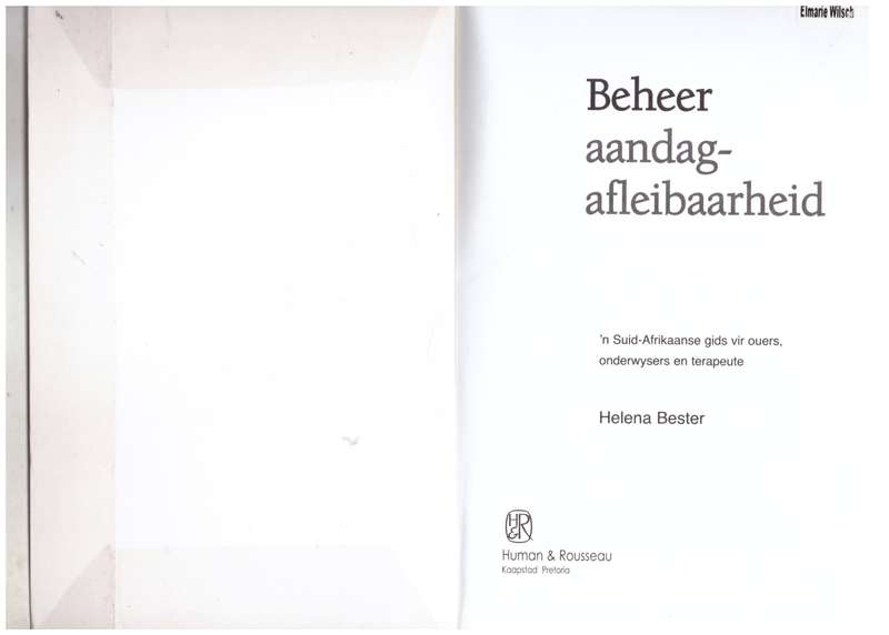 Beheer Aandagafleibaarheid - Helena Bester