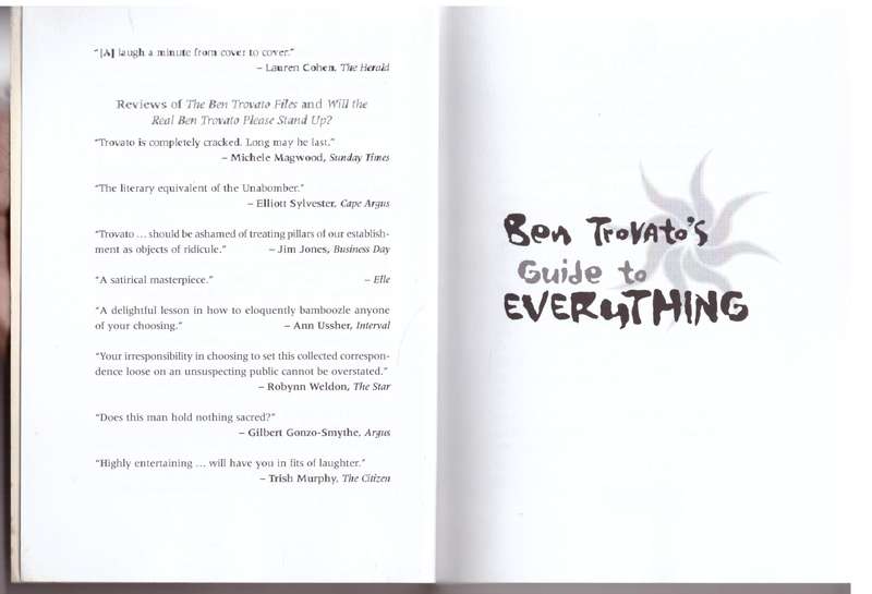 Ben Trovato's Guide to Everything