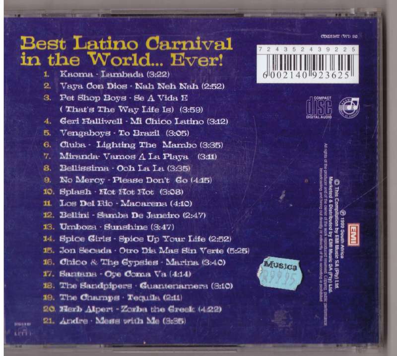 Various - The Best Latino Carnival In The World...Ever! (CD)