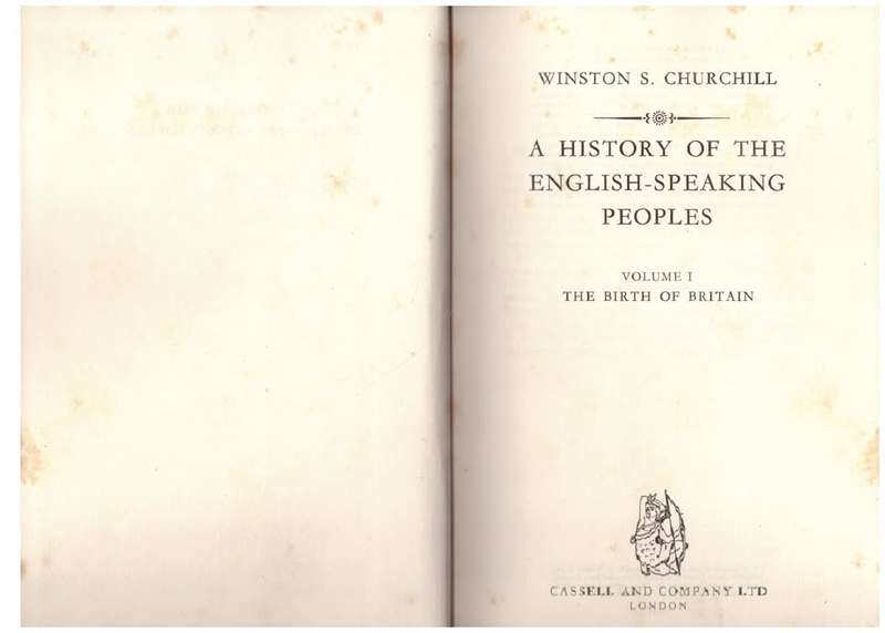 The Birth of Britain: A History of the English-Speaking Peoples, Vol 1 --  Winston S. Churchill
