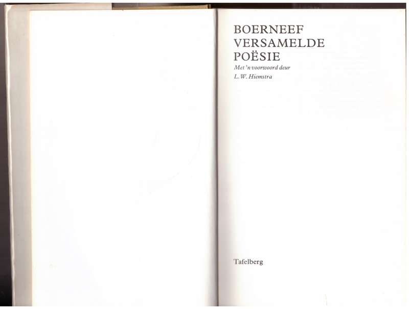 Boerneef: Versamelde Poësie