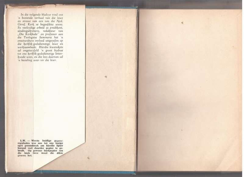 Die Boodskap van `n man -- G.B.A. Gerdener