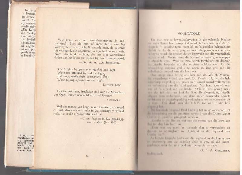 Die Boodskap van `n man -- G.B.A. Gerdener