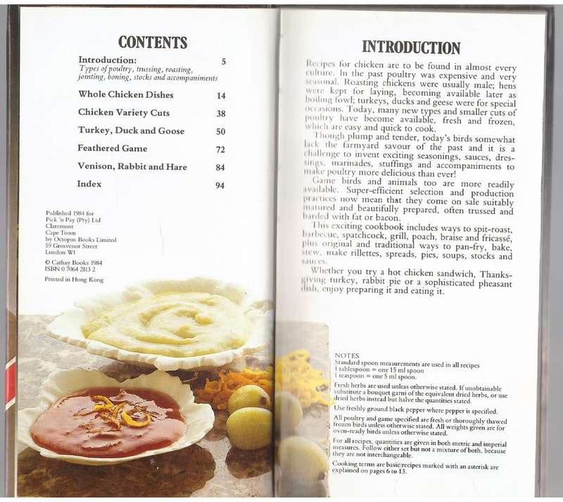 The Pick 'n Pay Book of Chicken Dishes -- Clare Ferguson