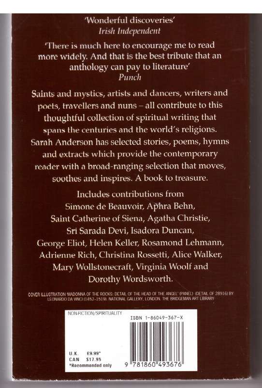 The Virago Book of Spirituality: Of Women and Angels - Sarah Anderson [Editor]