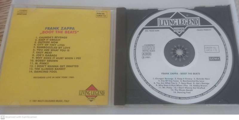 Frank Zappa  Boot The Beats (CD)
