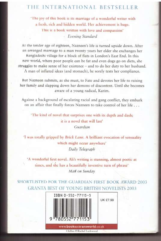 Brick Lane: A Novel -- Monica Ali