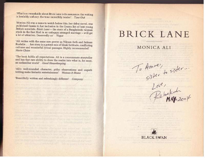 Brick Lane: A Novel -- Monica Ali