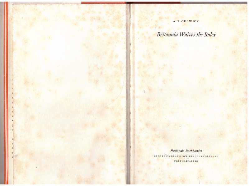 Britannia Waives the Rules - A.T. Culwick