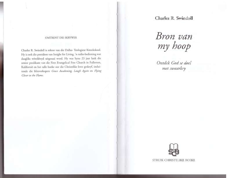 Bron van my hoop -  Charles R. Swindoll