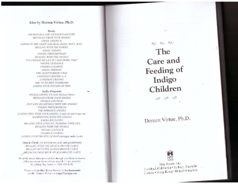 The Care and Feeding of Indigo Children  --  Doreen Virtue
